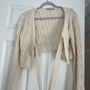 Zara Cream Knit Women's Sweater